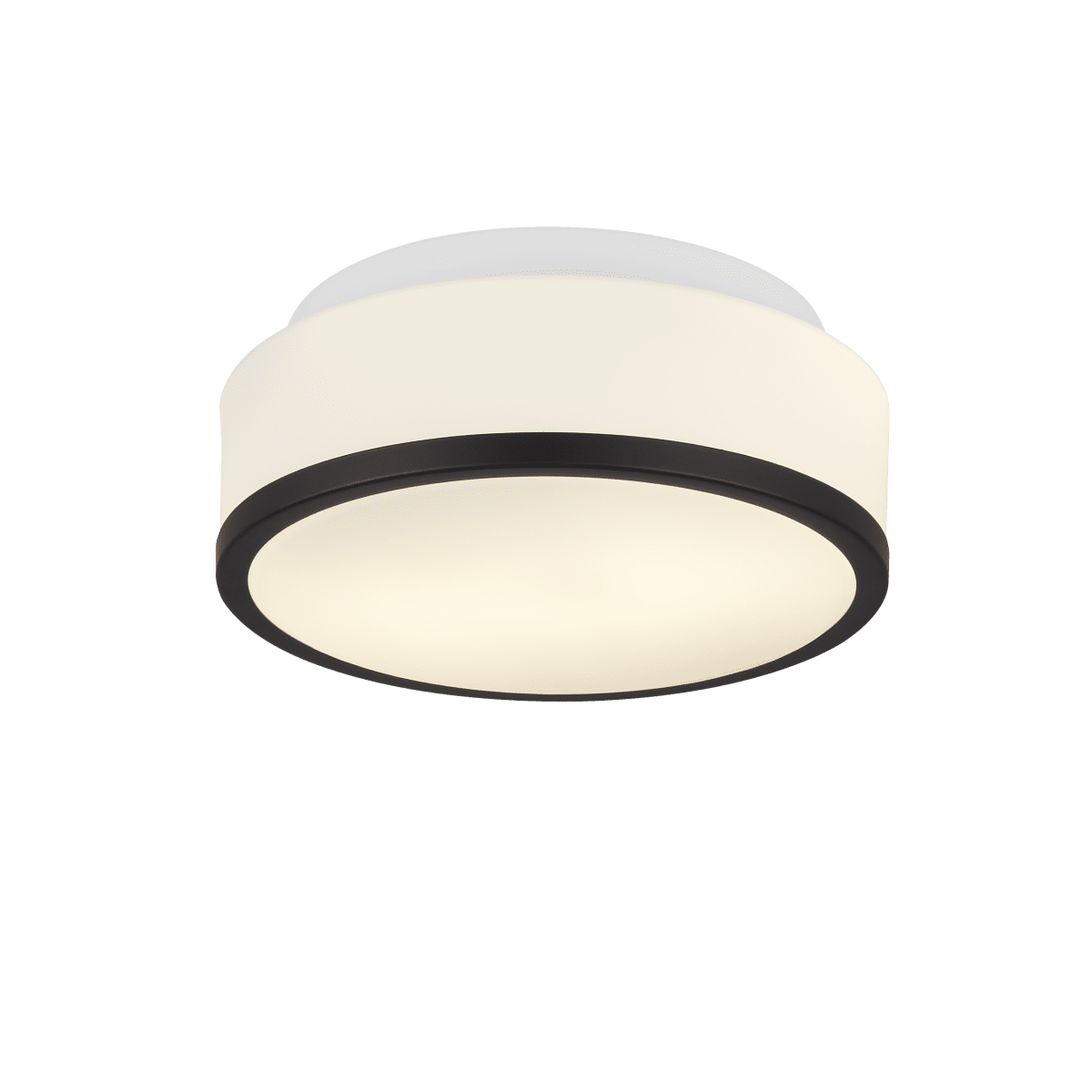 Cheese Ø23 Schwarz badezimmerlampe Von Searchlight - Der mattweiße Schirm sorgt für ein weiches und gleichmäßiges Licht und ist somit ideal sowohl zum Entspannen als auch für den praktischen Gebrauch.