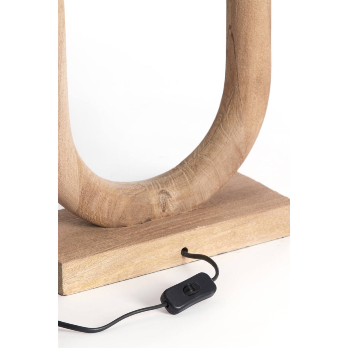 Paceco 44cm Holz lampenfuß Von Light & Living - 