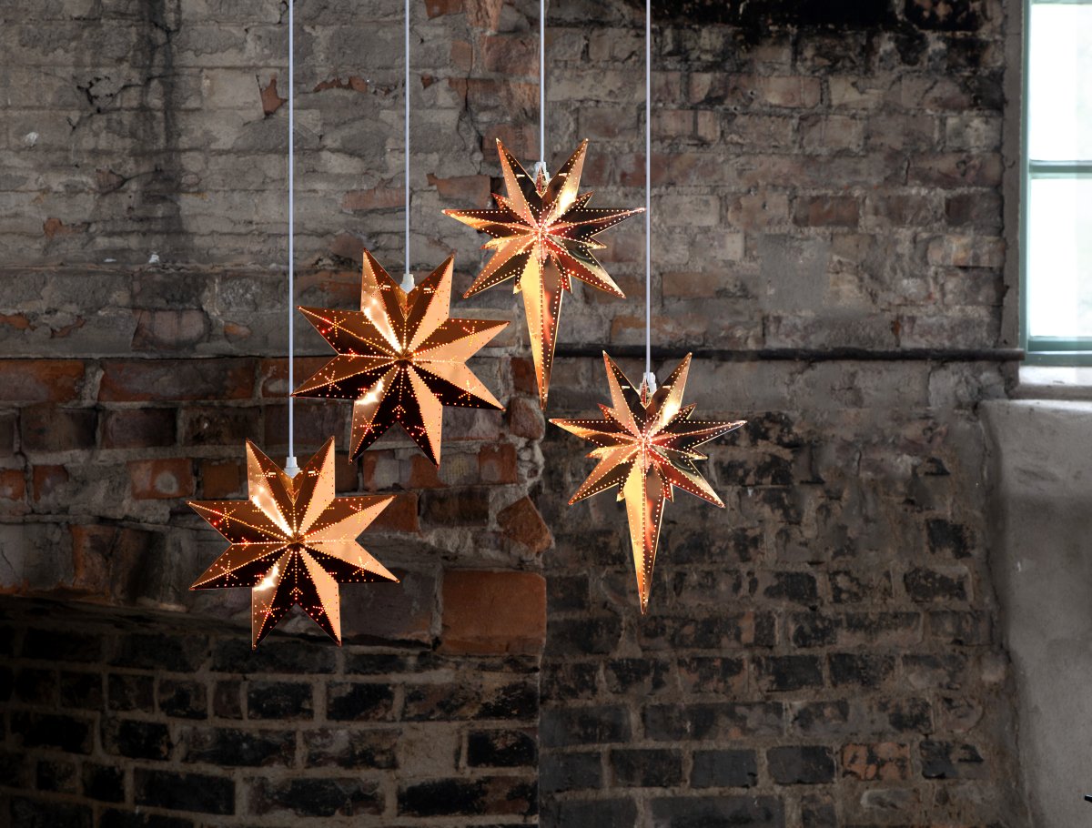 Betlehem 35cm Kupfer Von Star Trading - Wundersch&ouml;ner kupferfarbener Metallstern f&uuml;r den Innenbereich.