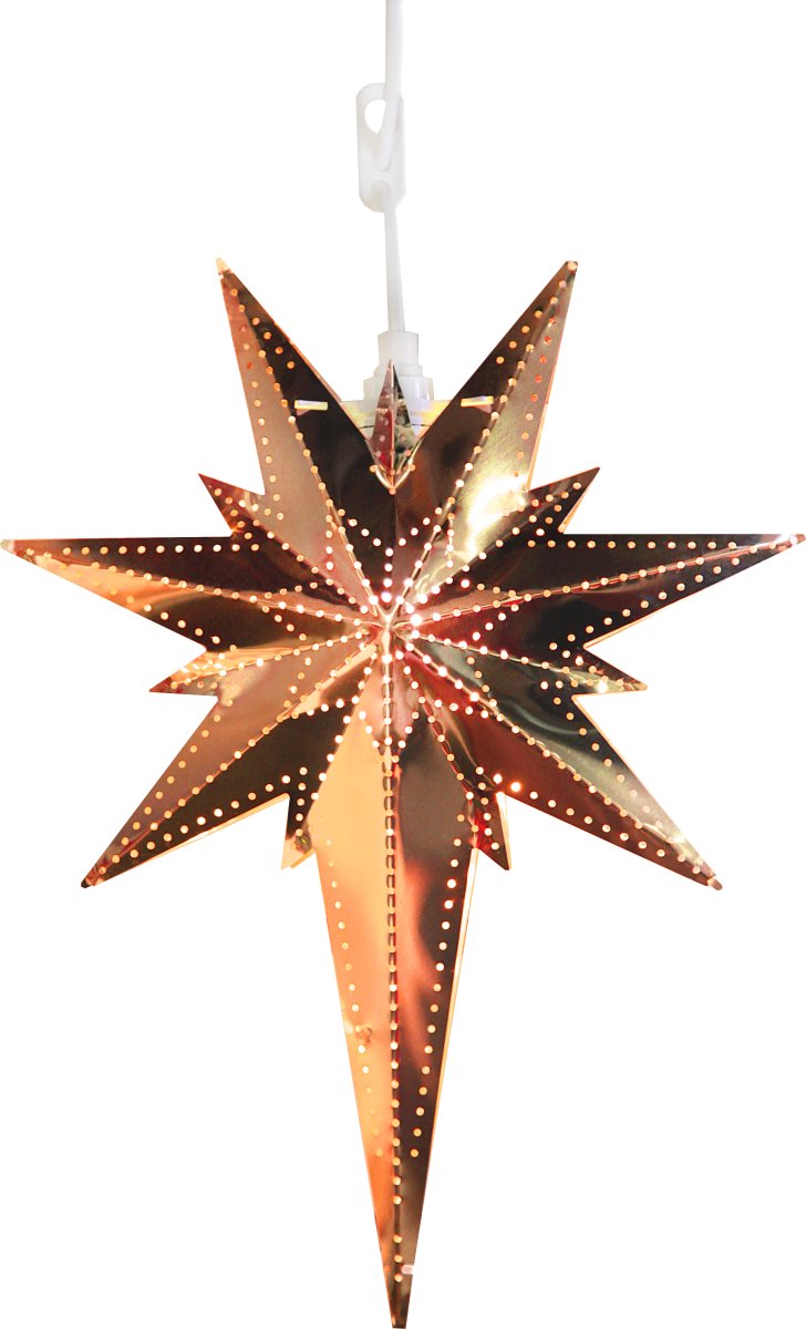 Betlehem 35cm Kupfer Von Star Trading - Wundersch&ouml;ner kupferfarbener Metallstern f&uuml;r den Innenbereich.