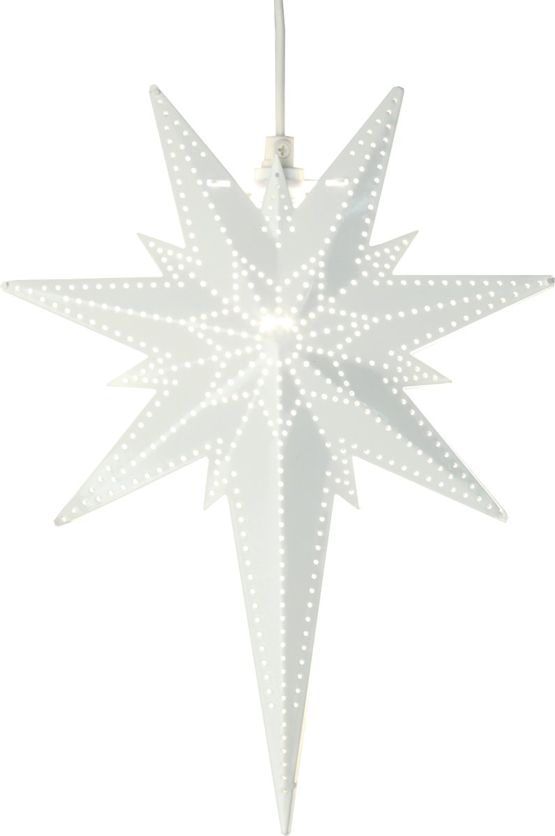 Betlehem 35cm Weiß Von Star Trading - Wundersch&ouml;ner wei&szlig;er Metallstern f&uuml;r den Innenbereich.