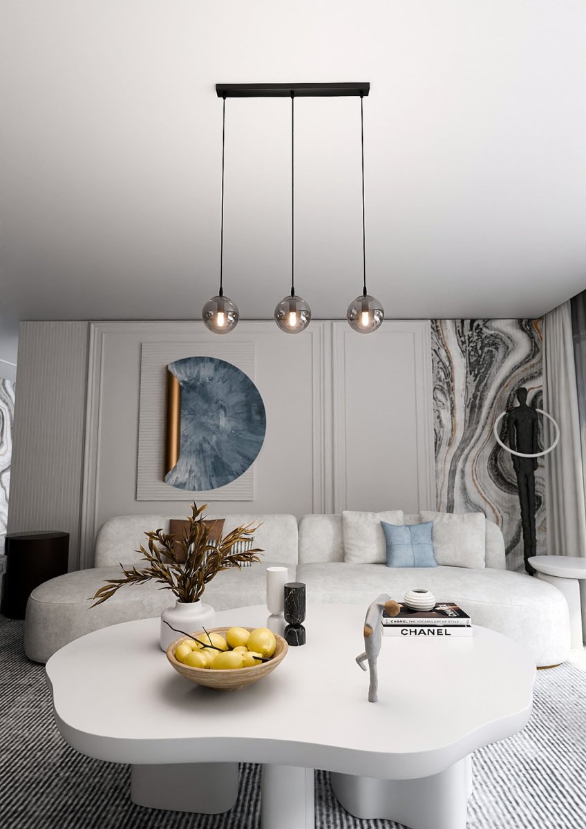 Cosmo 70cm Rauchfarben hängelampe Von Emibig Lighting - Cosmo ist eine vielseitige und zeitlose Kollektion von Deckenleuchten.