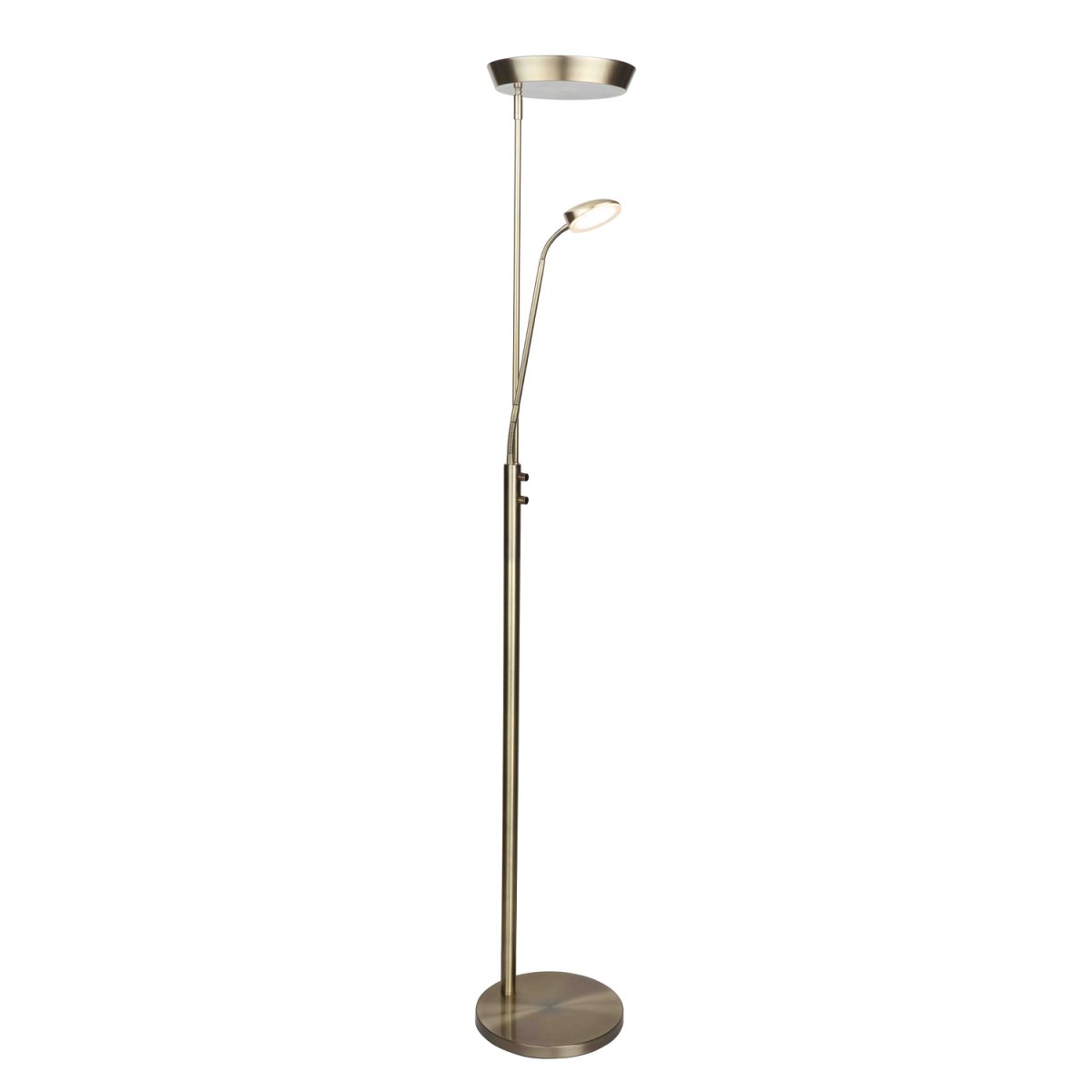 Vegas Antikes Messing stehlampe Von Halo Design - Vegas ist die perfekte Wahl für alle, die eine praktische und elegante Lösung für Atmosphäre und Auflösung suchen.