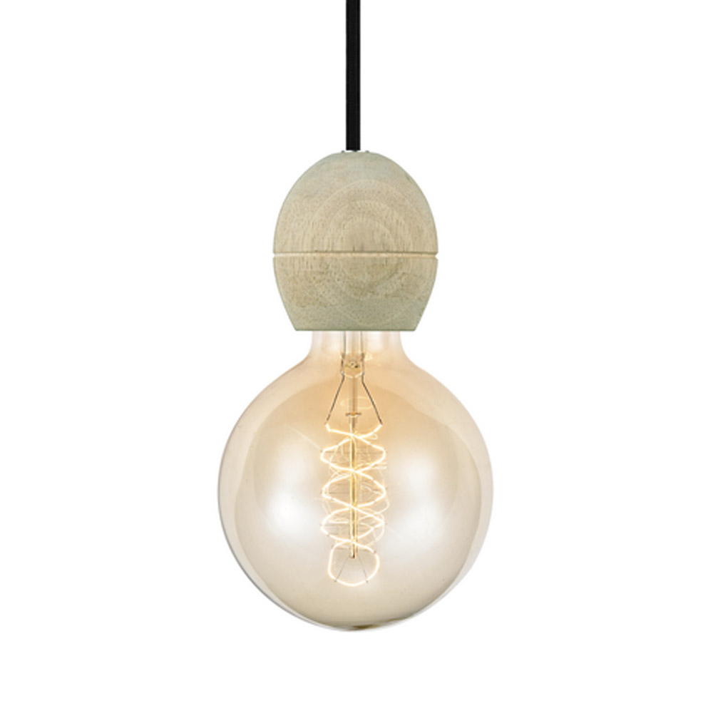 Light Ø8 Helles Holz hängelampe Von Halo Design - Die abgerundete Lampenfassung aus hellem Holz vermittelt ein warmes und organisches Gefühl und ist perfekt, um zu Hause eine einladende Atmosphäre zu schaffen.