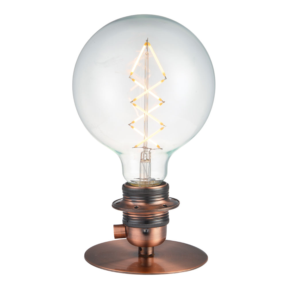 Zoombild von Combi 7cm Antikes Kupfer tischlampe Von Halo Design - Combi hat mit seinen klassischen Formen und der metallischen Oberfläche ein industrielles Design.