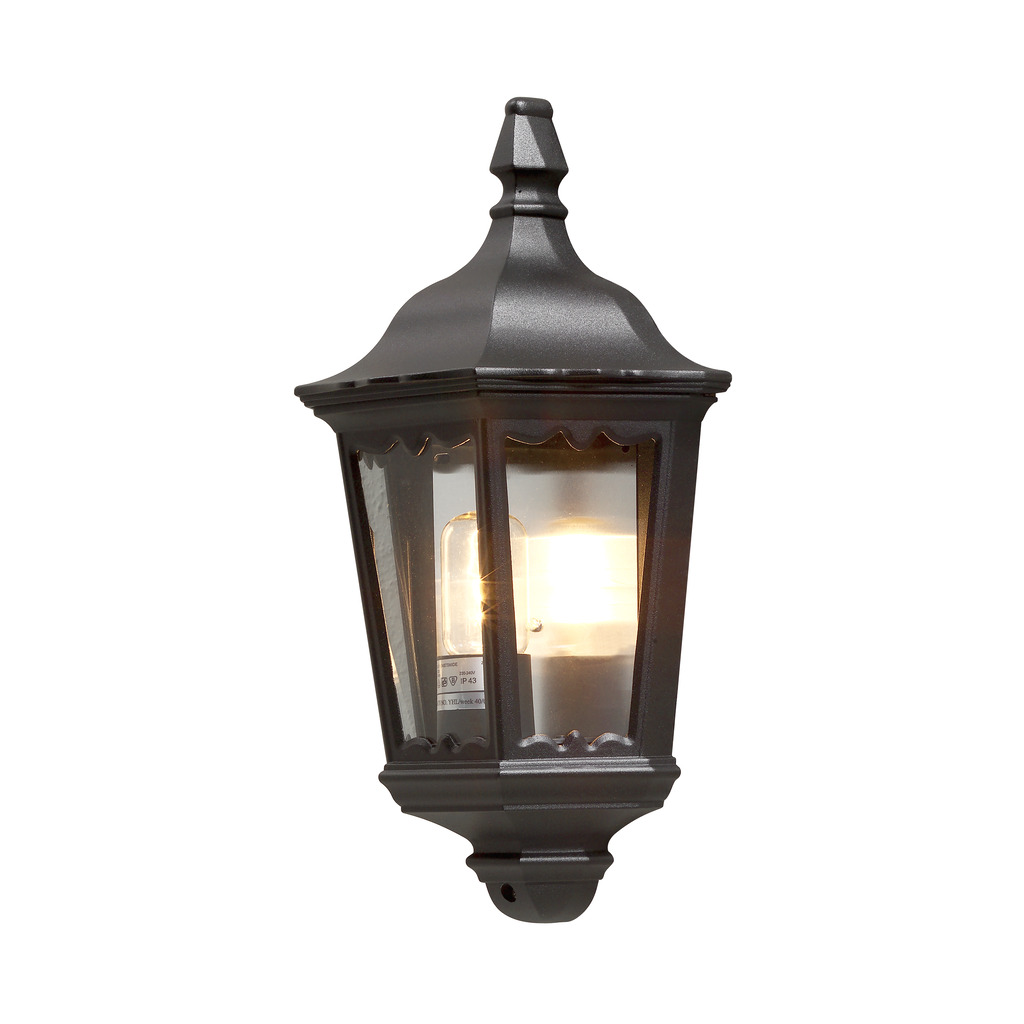 Firenze Schwarz außenlampe Von Konstsmide - Das elegante Design und das warme Licht der Lampe schaffen eine einladende Atmosph&auml;re, die sich perfekt f&uuml;r Eing&auml;nge und Terrassen eignet.