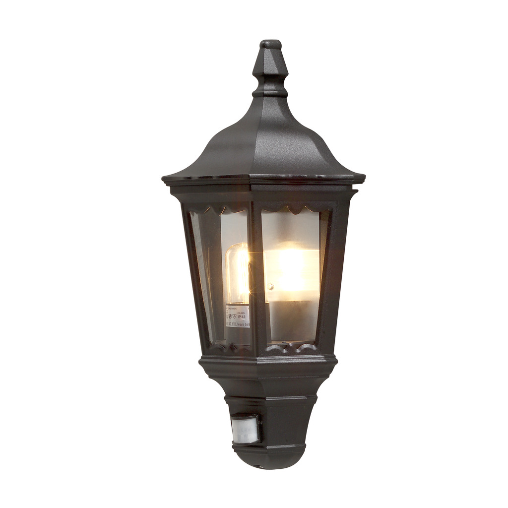 Firenze Schwarz außenlampe Von Konstsmide - Perfekt für Außenwände und Eingänge, vermittelt die Lampe einen zeitlosen Eindruck und bietet Sicherheit bei jedem Wetter.