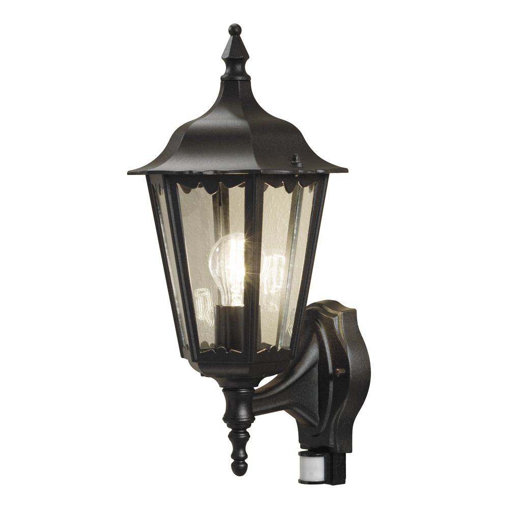 Firenze Schwarz außenlampe Von Konstsmide - Perfekt für Außenwände und Eingänge, vermittelt die Lampe einen zeitlosen Eindruck und bietet Sicherheit bei jedem Wetter.