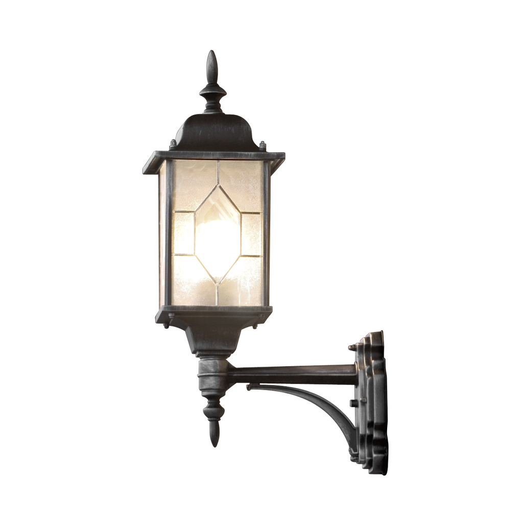 Milano Schwarz außenlampe Von Konstsmide - Verschönern Sie Ihre Fassade mit dieser eleganten und klassischen Wandleuchte, die perfekt geeignet ist, um eine einladende und anspruchsvolle Atmosphäre zu schaffen.