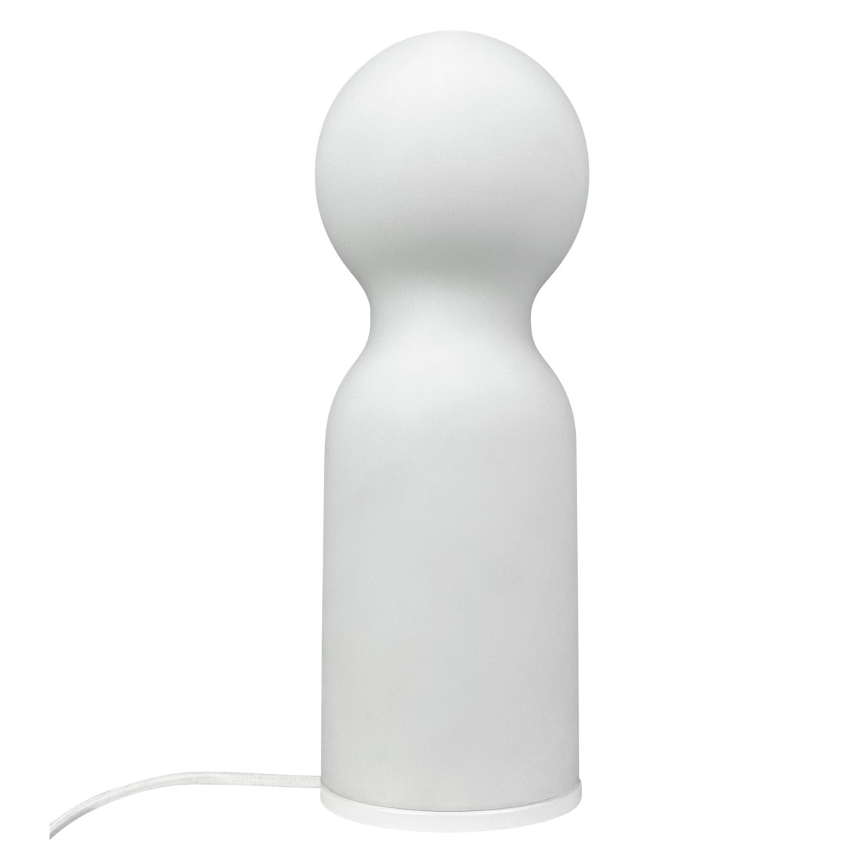Harper 35cm Weiß tischlampe Von Dyberg Larsen - Det matta opalglaset skapar en mjuk och rogivande atmosf&auml;r, perfekt f&ouml;r avkoppling och mysiga stunder.