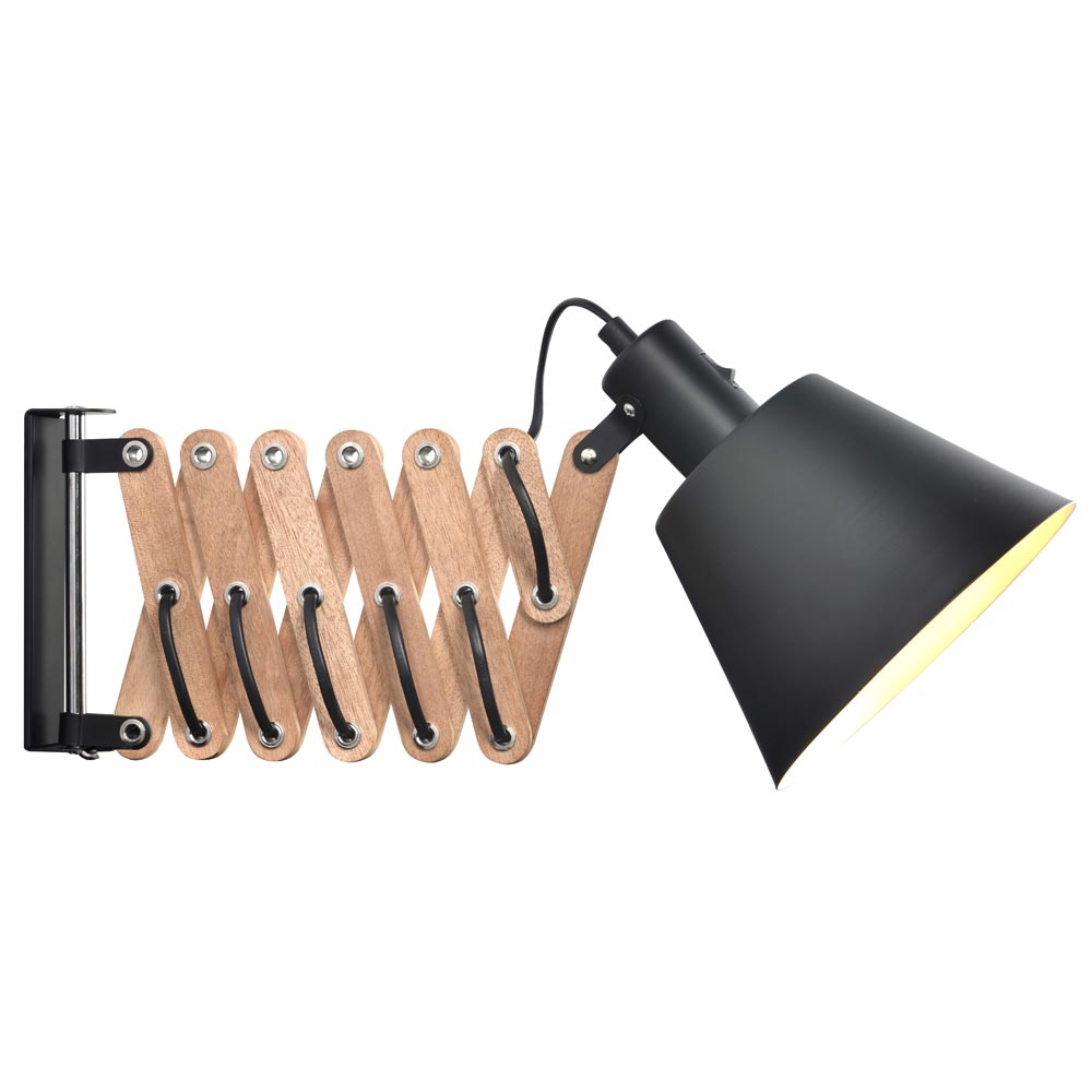Vintage Ø18 Schwarz wandlampe Von Halo Design - Vintage ist ein Statement f&uuml;r alle, die nach einzigartigen und zeitlosen Details f&uuml;r ihr Zuhause suchen &ndash; eine Lampe, die sowohl ins Auge f&auml;llt als auch einen praktischen Zweck erf&uuml;llt.