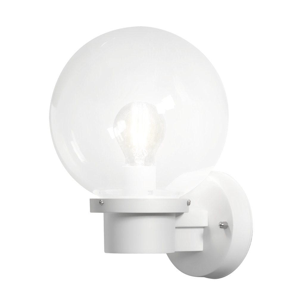 Nemi Weiß außenlampe Von Konstsmide - Die Lampe verbreitet ein gleichmäßiges und angenehmes Licht und ist daher ideal für Eingänge, Terrassen und Gehwege.