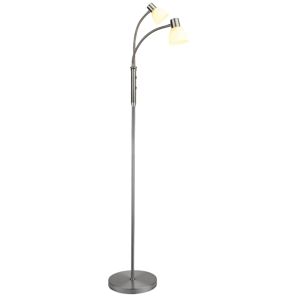 Hudson 2 Stahl stehlampe Von Halo Design - Eine perfekte Kombination aus Stil und Funktion, die Ihrem Zuhause sowohl Eleganz als auch praktische Beleuchtung verleiht.