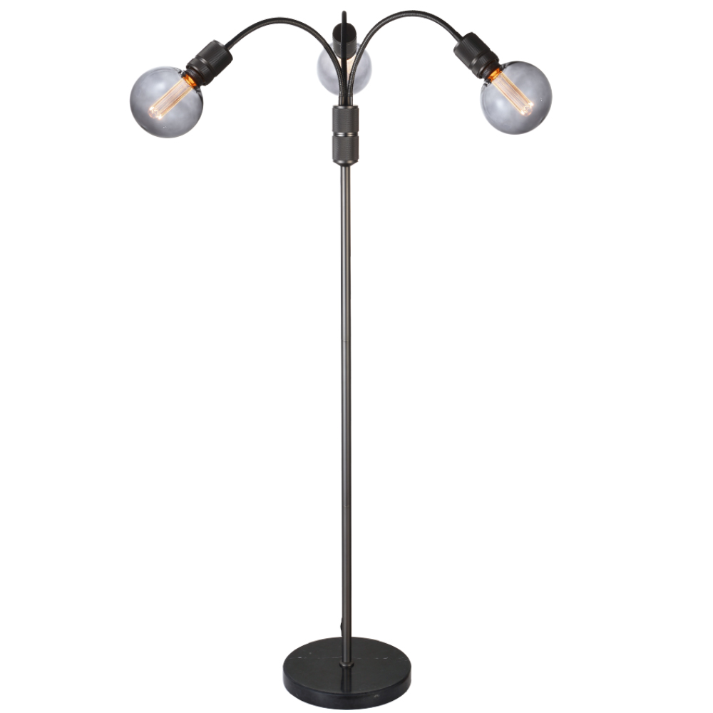 Halo Dunkelgrau stehlampe Von Halo Design - Beleuchten Sie Ihr Zuhause mit Halo, einer modernen Stehlampe mit industriellem Charme.
