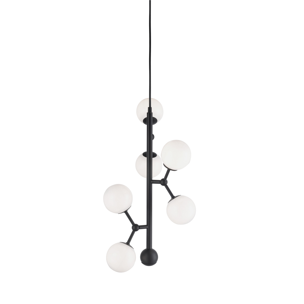 Zoombild von Atom vertical Ø30 Schwarz hängelampe Von Halo Design - die Lampe und richten Sie die Schirme dorthin, wo Sie sie haben möchten.