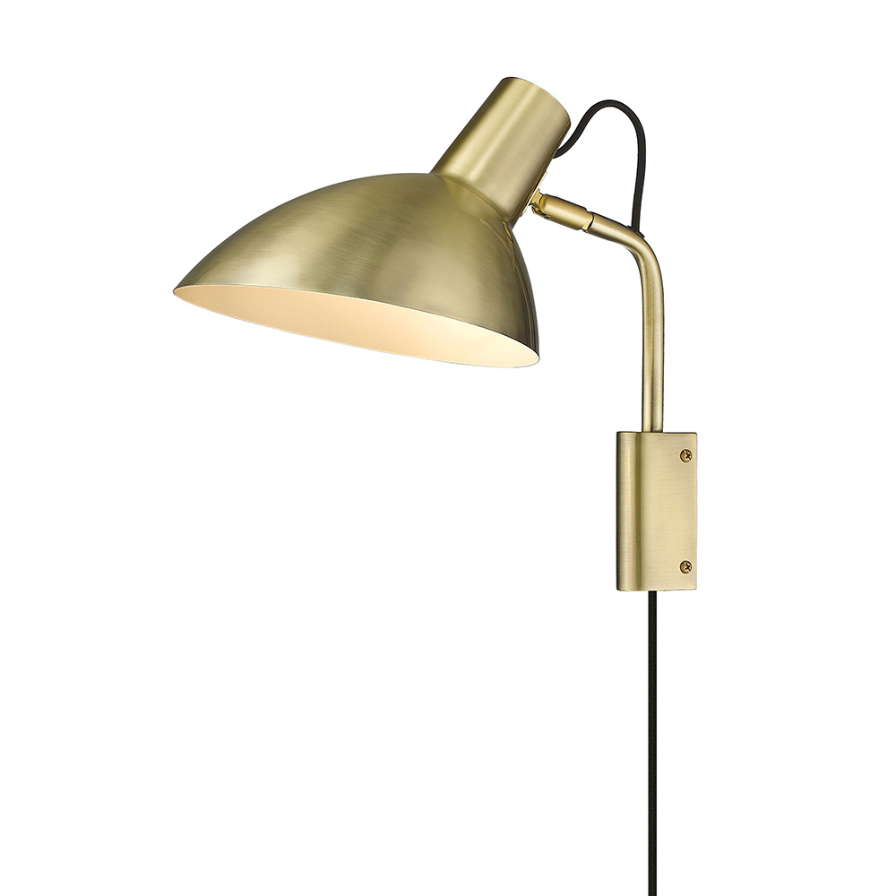 Metropole Ø24 Antikes Messing wandlampe Von Halo Design - Die Metropole-Serie ist eine komplette und funktionale Lampenfamilie mit einem unverwechselbaren Industriestil.
