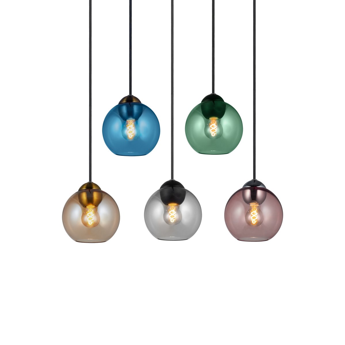 Bubbles Ø14 Rauchfarben hängelampe Von Halo Design - Die schlichte Form der Bubbles-Lampe verleiht ihr ein wunderschönes Design.