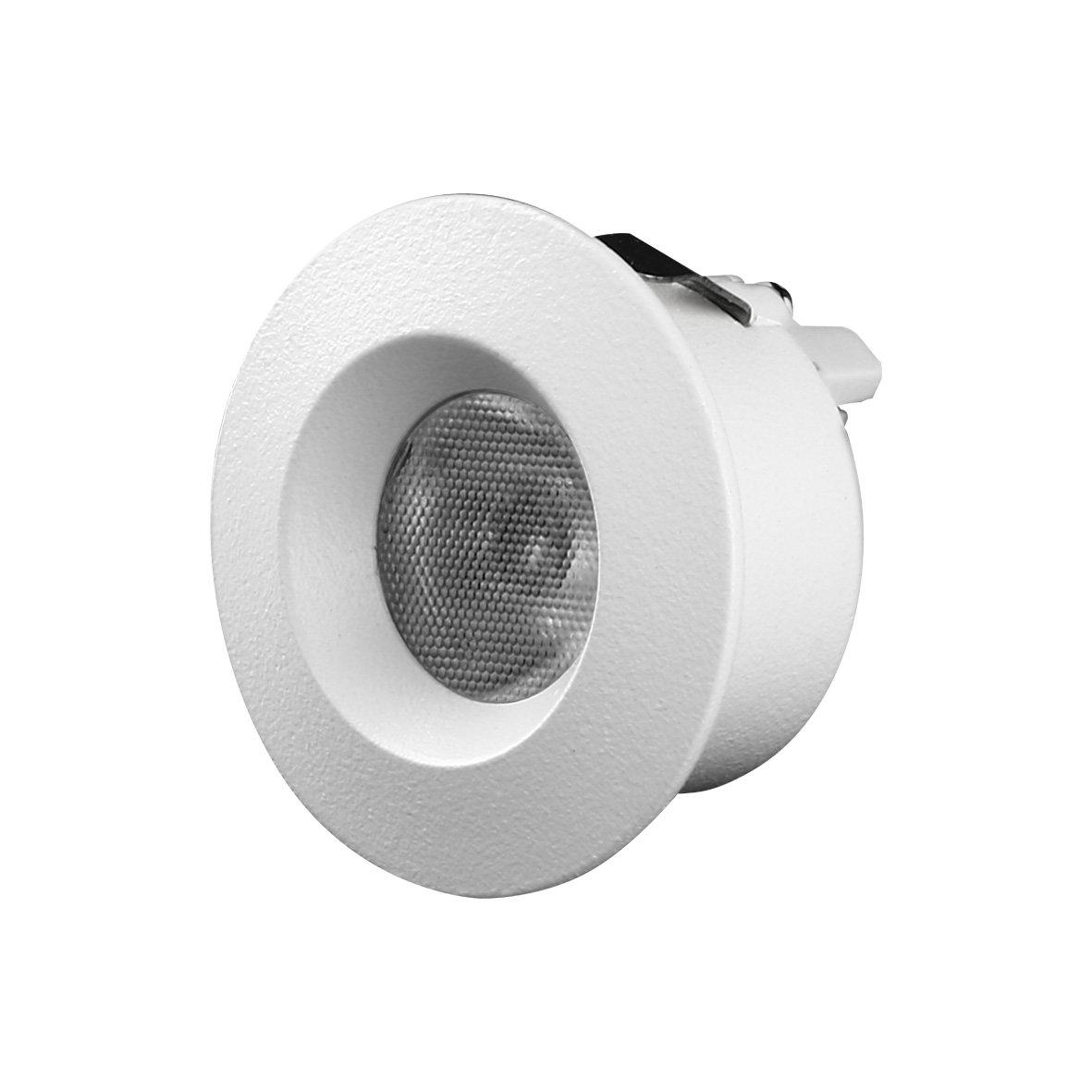Q-19 Mini Downlight 2700K 10er-Pack Weiß Von Designlight - Diese Einbauleuchte eignet sich ideal f&uuml;r den Einbau in Fensternischen und Schr&auml;nken und hat eine minimale Einbautiefe von nur 19 mm.