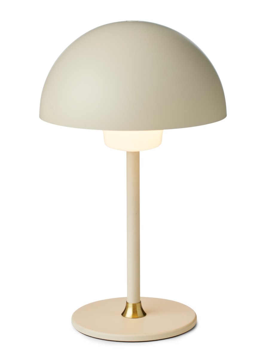 Moon Light 27cm Creme tragbare Von Halo Design - Der wiederaufladbare Akku sorgt f&uuml;r Flexibilit&auml;t und das mitgelieferte USB-Kabel erleichtert das Aufladen.