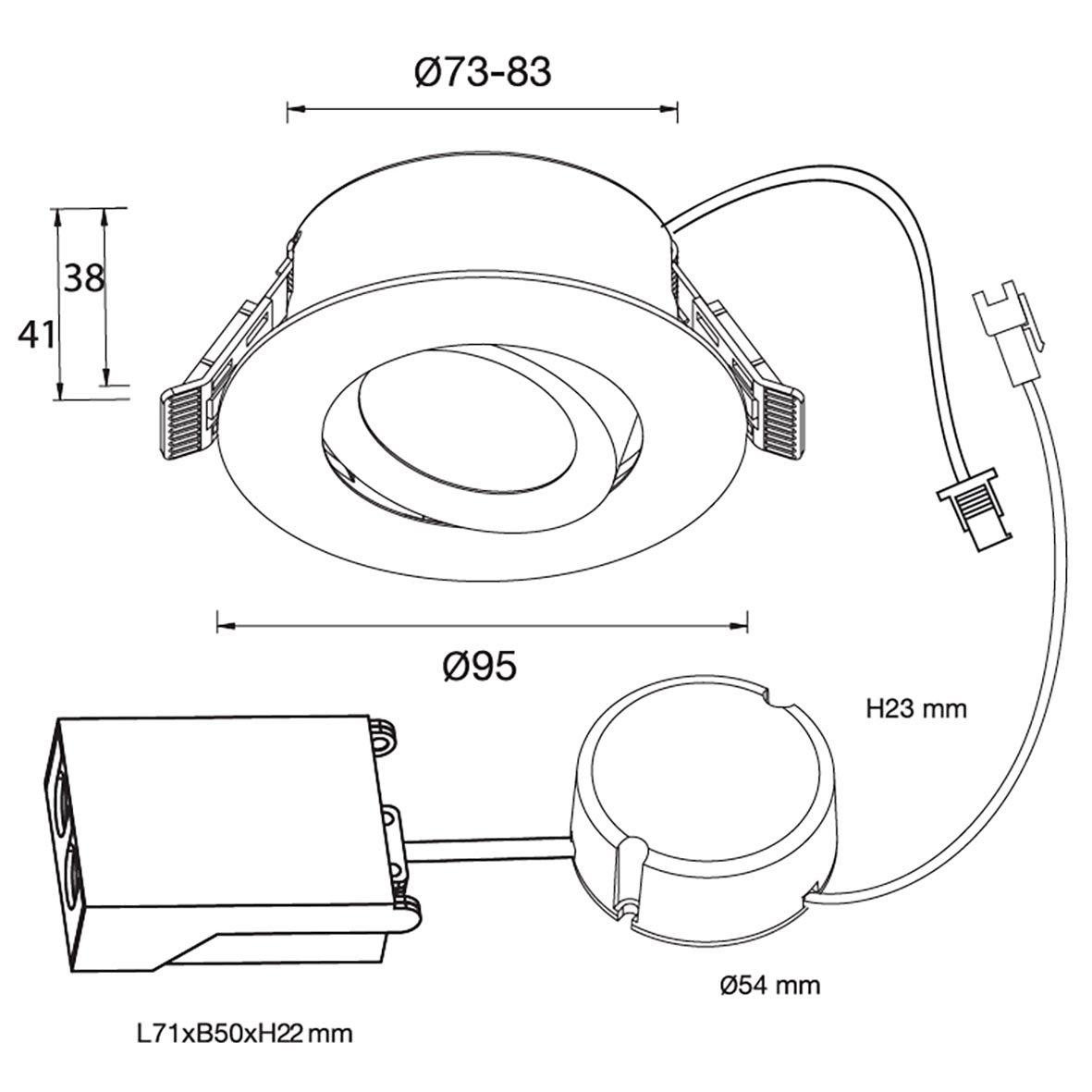 D-007 Downlight 4000K Weiß Von Designlight - Die Downlight-Serie D-007 verf&uuml;gt &uuml;ber eine kombinierte Linse und einen Reflektor f&uuml;r optimale Lichtverteilung und Bildwiedergabe.