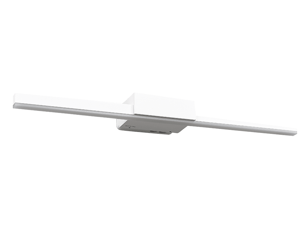 Aqua I 60cm Weiß badezimmerlampe Von Westal - Die Rückwand verfügt über Ein- und Ausgänge für Installationskabel, umschaltbar und mit der Möglichkeit, ein externes Kabel anzuschließen.