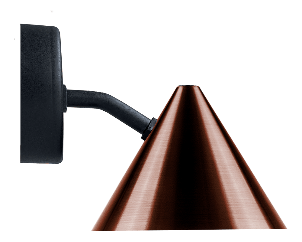 Tratt Micro Dunkel oxidiertes Kupfer außenlampe Von Westal - Tratt Micro ist eine Weiterentwicklung der Tratt-Leuchte, die von Westal in einer modernen Version neu interpretiert wurde.