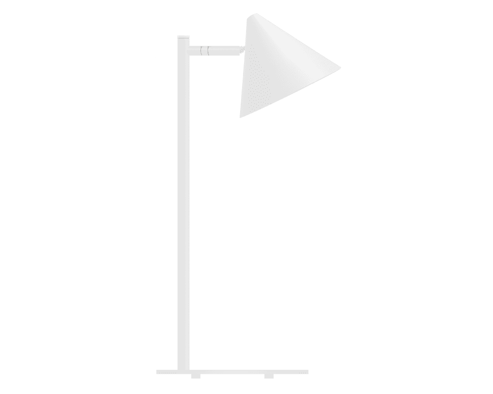 Tratt Micro 57cm Weiß tischlampe Von Westal - Der Schirm ist dreh- und neigbar, sodass das Licht optimal ausgerichtet werden kann.
