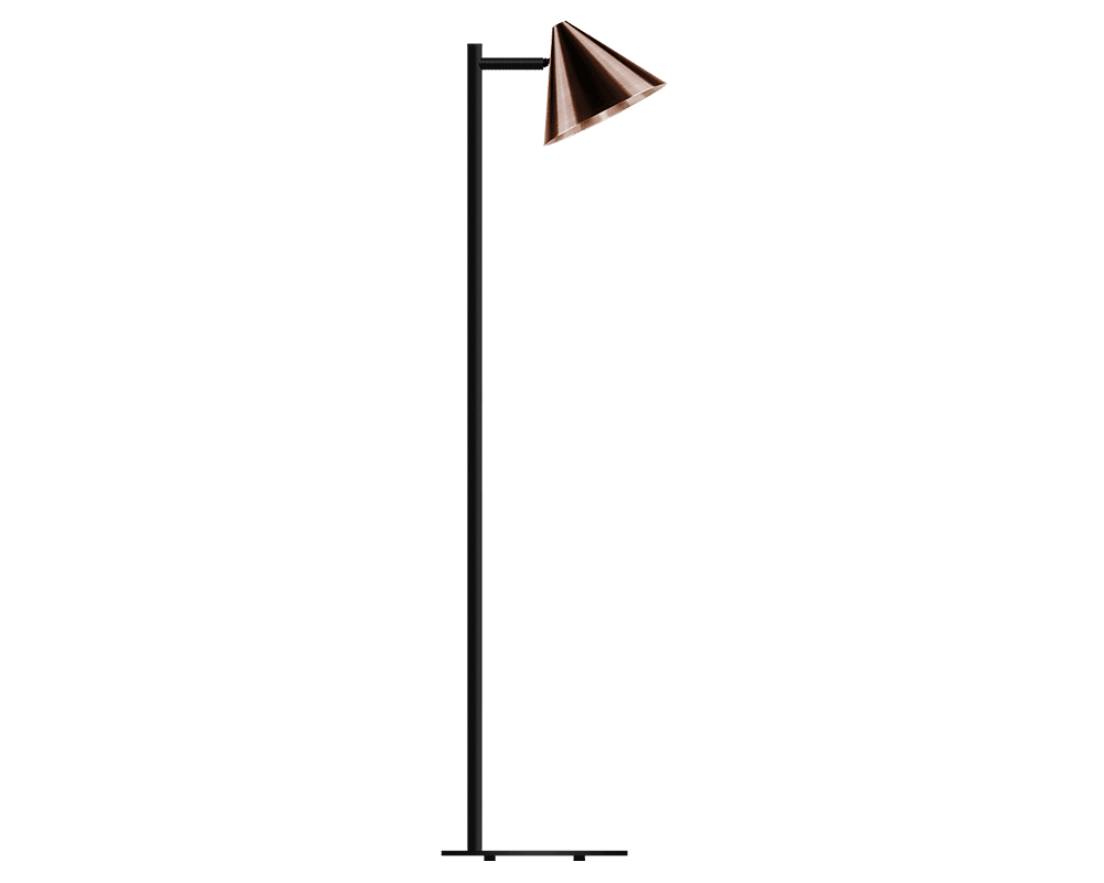Zoombild von Tratt Micro Dunkel oxidiertes Kupfer stehlampe Von Westal - Die Stehleuchte Funnel ist aus Kupfer gefertigt und dunkel oxidiert.