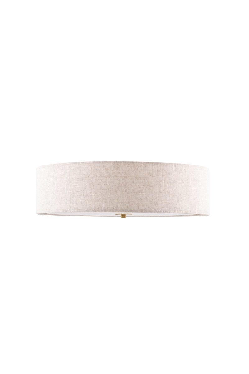 Noah Ø50 Beige deckenleuchte Von Globen Lighting - Noah wird aus gef&auml;rbtem Leinenstoff handgefertigt und ist eine schlichte und dekorative Deckenleuchte.