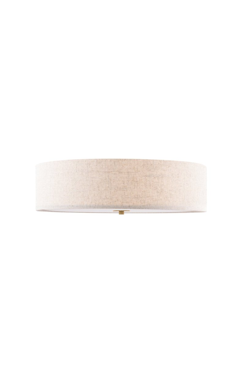 Noah Ø50 Beige deckenleuchte Von Globen Lighting - Noah wird aus gef&auml;rbtem Leinenstoff handgefertigt und ist eine schlichte und dekorative Deckenleuchte.