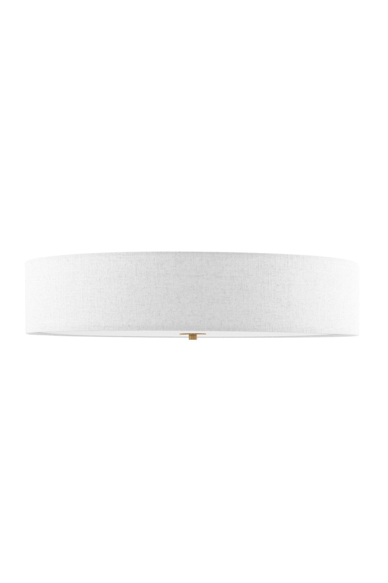 Noah Ø65 Weiß deckenleuchte Von Globen Lighting - Die stilvolle und dekorative Deckenleuchte Noah wird in Handarbeit aus weißem Leinenstoff gefertigt und besticht durch ihre schöne, lebendige Form.