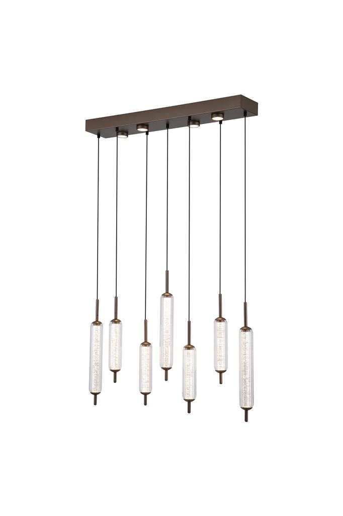 Cattail 85cm Braun hängelampe Von Searchlight - Die Pendelleuchte Cattail besticht durch ihr einzigartiges, stilvolles und skulpturales Design.