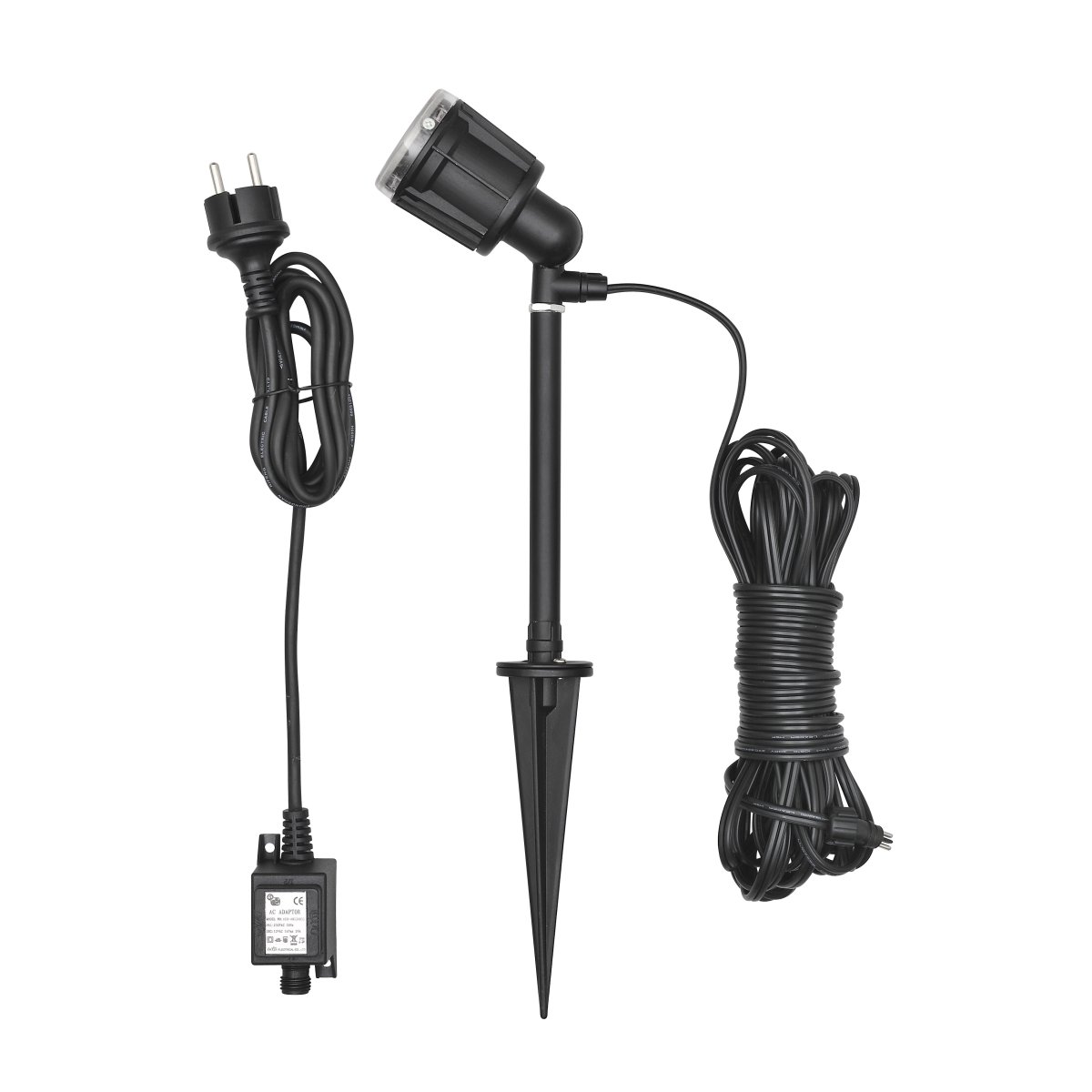 Amalfi Spotlight Schwarz Von Konstsmide - Schaffen Sie mit diesem eleganten Strahler aus schwarzem Aluminium eine harmonische und ordentliche Atmosph&auml;re in Ihrem Garten.