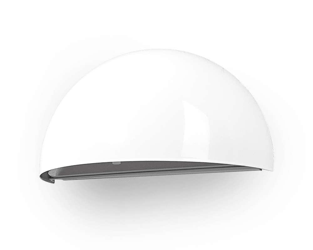 Uni Weiß außenlampe Von Westal - Die Leuchte wird komplett mit einer fest verbauten LED-Einheit geliefert, dimmbar mit einem Phasenanschnittdimmer.