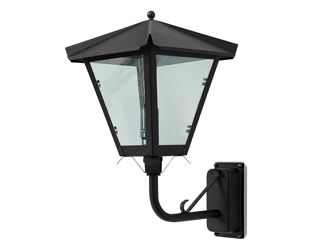 Gustav upp Schwarz außenlampe Von Westal - Wählen Sie zwischen einer nach oben oder unten gerichteten Laterne in lackierter und rostbeständiger Ausführung oder in herrlich oxidiertem Kupfer.