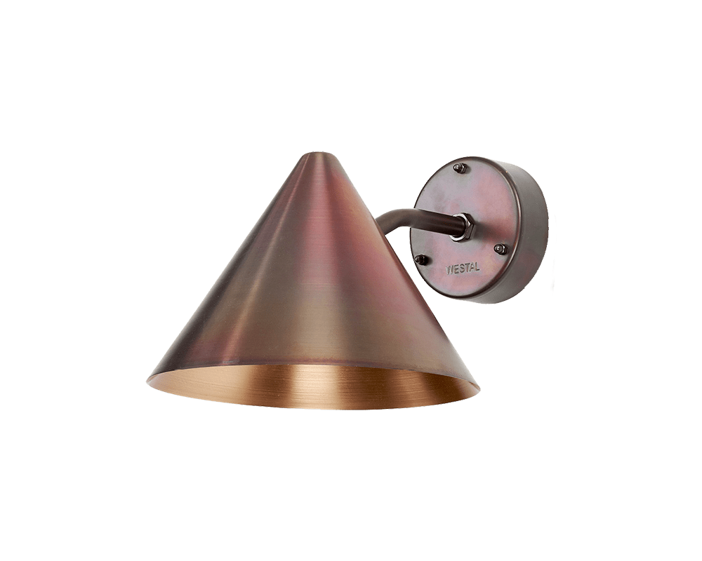 Tratt Oxidiertes Kupfer außenlampe Von Westal - Die Leuchte eignet sich gleicherma&szlig;en f&uuml;r den Innen- und Au&szlig;enbereich und bietet eine zeitlose und stilvolle Lichtl&ouml;sung.