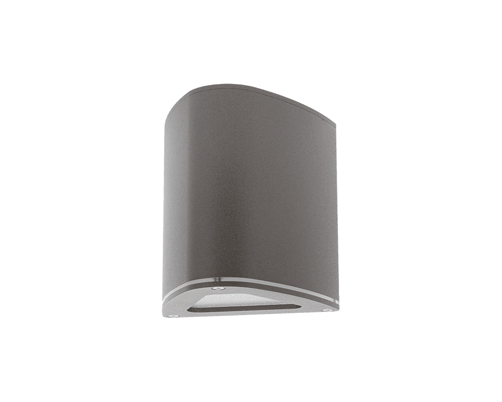 Trius I Grau außenlampe Von Westal - Klimaneutrale Wandleuchte aus stranggepresstem Aluminium mit Downlight.