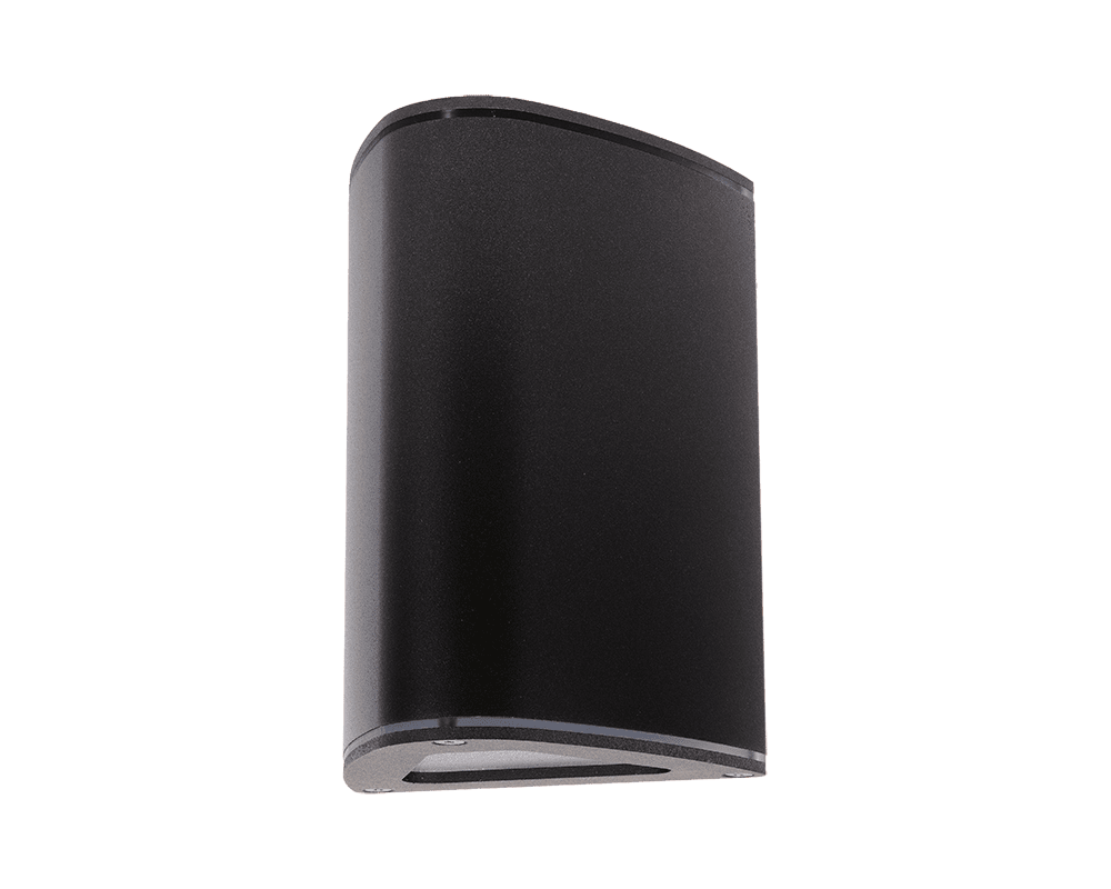 Trius II Schwarz außenlampe Von Westal - Klimaneutrale Wandleuchte aus stranggepresstem Aluminium mit Up-/Down-Licht.