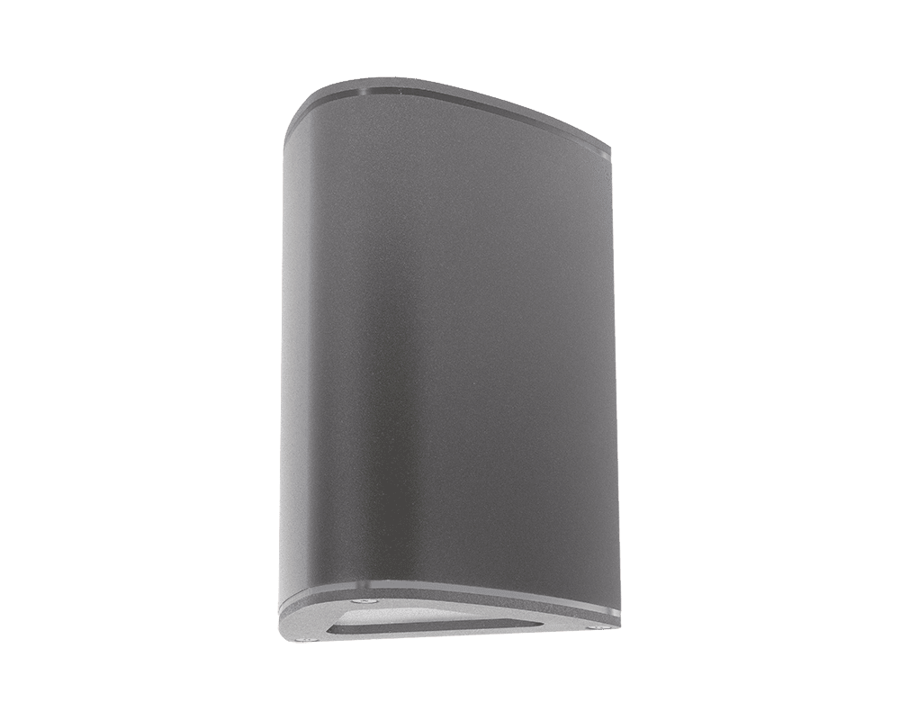 Trius II Grau außenlampe Von Westal - Klimaneutrale Wandleuchte aus stranggepresstem Aluminium mit Up-/Down-Licht.