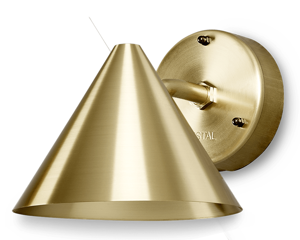 Tratt Micro IP23 Messing außenlampe Von Westal - Tratt Micro ist eine Weiterentwicklung der Tratt-Leuchte, die von Westal in einem modernen Design neu interpretiert wurde.