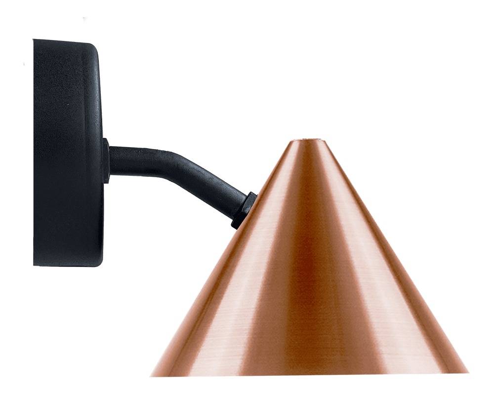 Tratt Micro LED Rohkupfer außenlampe Von Westal - Dank austauschbarer LED-Einheit (600 lm), intelligenter Ein- und Ausgänge sowie einer Schnellanschlussklemme ist die Installation schnell und einfach.