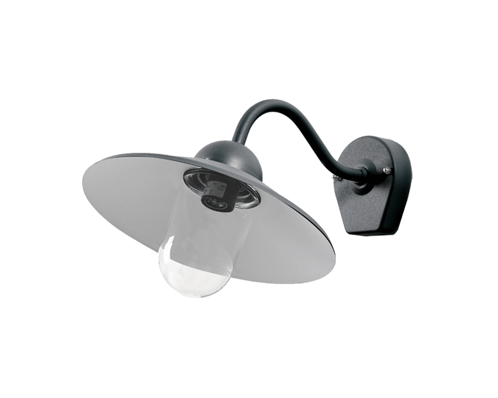 Stall Schwarz außenlampe Von Westal - Das hintere Teil verfügt über zwei Ein- und Ausgänge sowie einen Schnellanschlussklemmenblock.