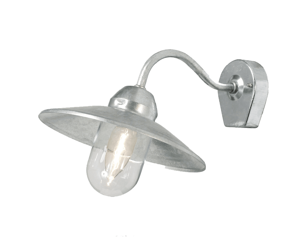 Stall Verzinkter Stahl außenlampe Von Westal - Das hintere Teil verf&uuml;gt &uuml;ber zwei Ein- und Ausg&auml;nge sowie einen Schnellanschlussklemmenblock.