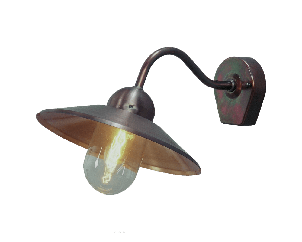 Stall Oxidiertes Kupfer außenlampe Von Westal - Das hintere Teil verfügt über zwei Ein- und Ausgänge sowie einen Schnellanschlussklemmenblock.