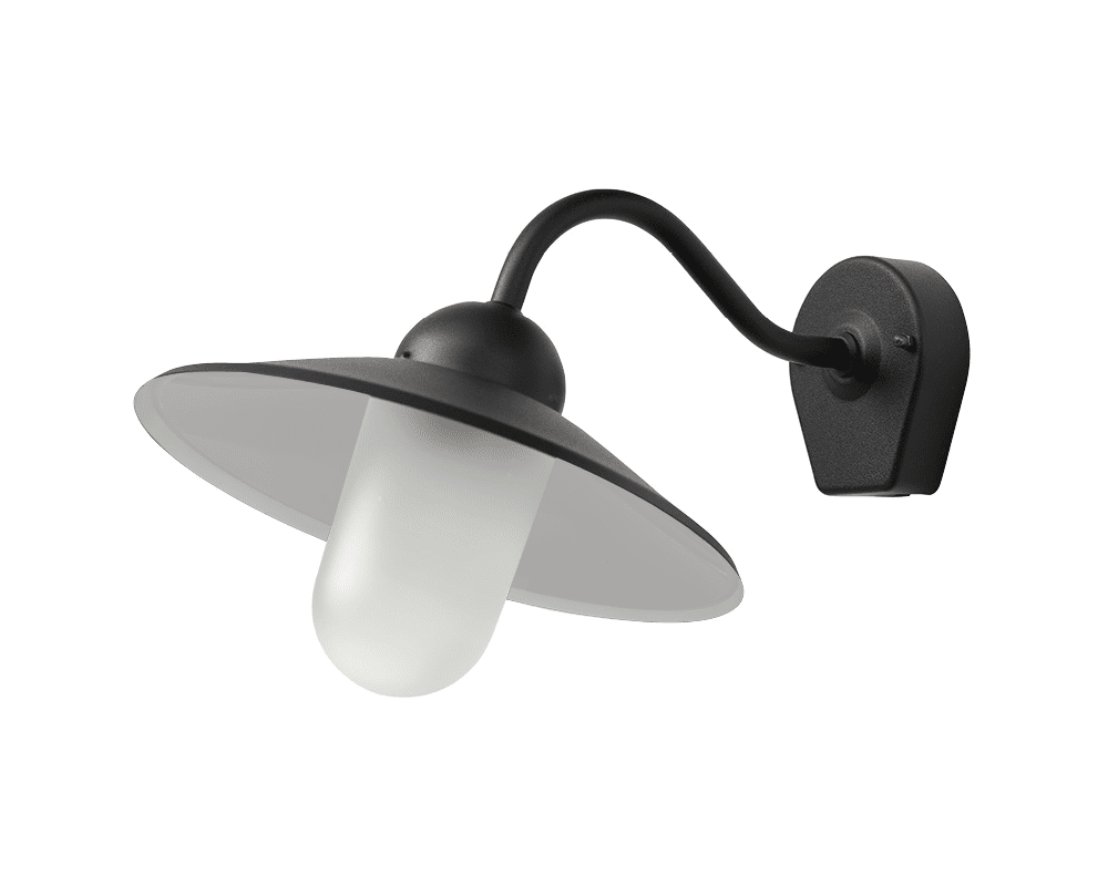 Stall Schwarz außenlampe Von Westal - Das hintere Teil verfügt über zwei Ein- und Ausgänge sowie einen Schnellanschlussklemmenblock.