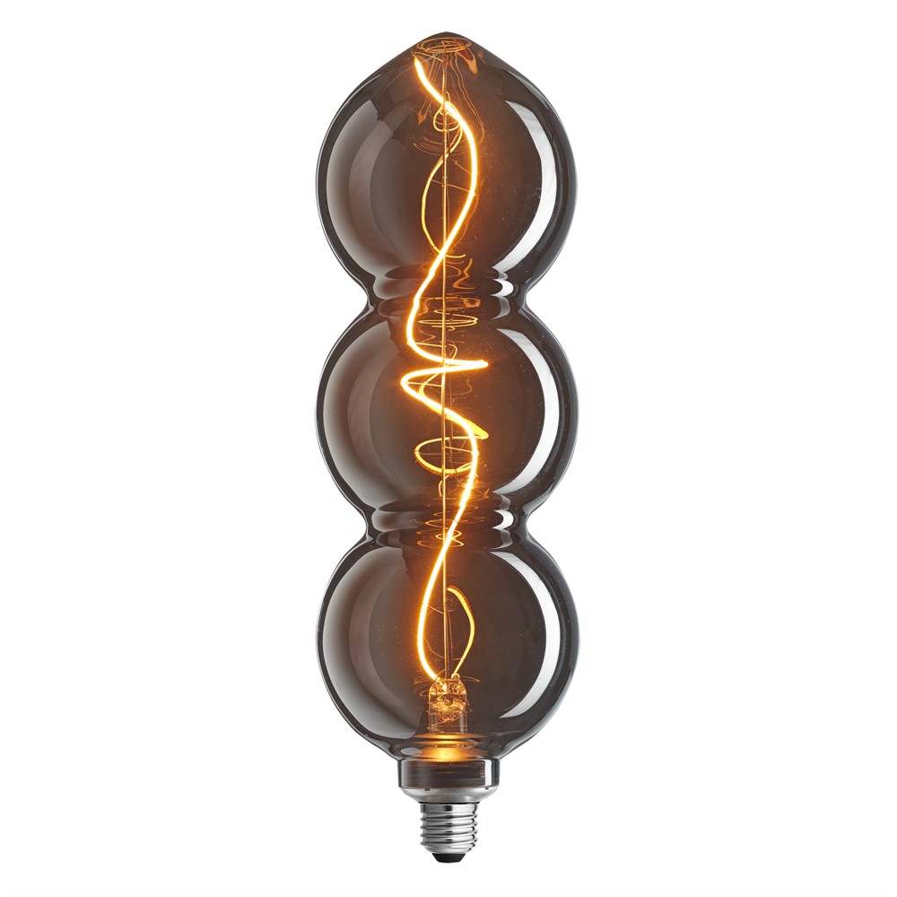 E27 4W 1800K 3-stufig dimmbar Rauchfarben Von Unison - Mit einer 3-stufigen Dimmfunktion und Memory-Funktion k&ouml;nnen Sie die Helligkeit ganz einfach Ihrer Stimmung anpassen.