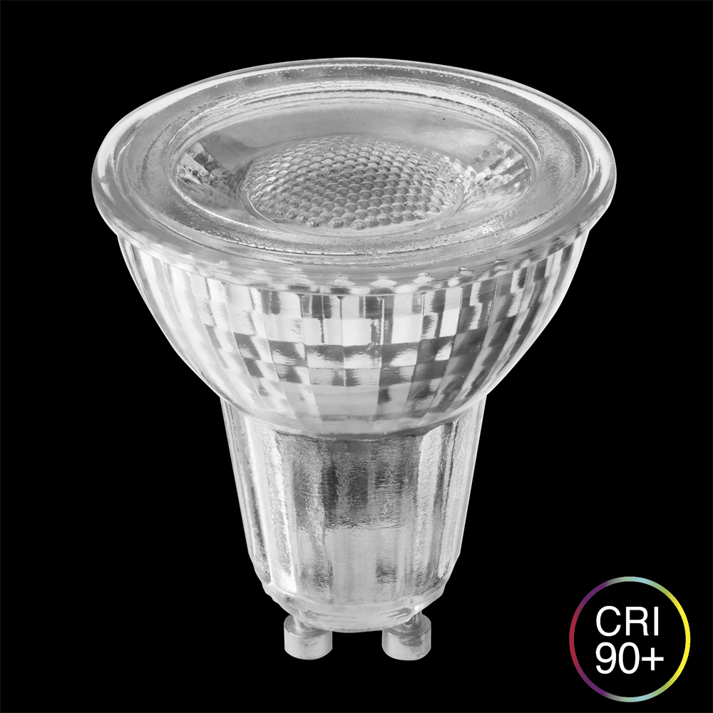 GU10 6W 3000K 3-stufig dimmbar Transparent Von Unison - Perfekt f&uuml;r alle Umgebungen, in denen eine flexible und stimmungsvolle Beleuchtung ben&ouml;tigt wird.