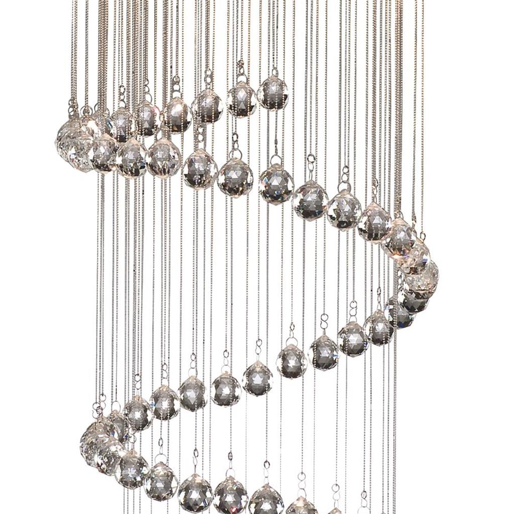 Hallway Ø40 Chrom hängelampe Von Searchlight - Die funkelnden Prismen reflektieren das Licht auf wunderschöne Weise und erzeugen ein lebendiges und luxuriöses Lichtspiel im Raum – perfekt für alle, die einen echten Blickfang schaffen möchten.