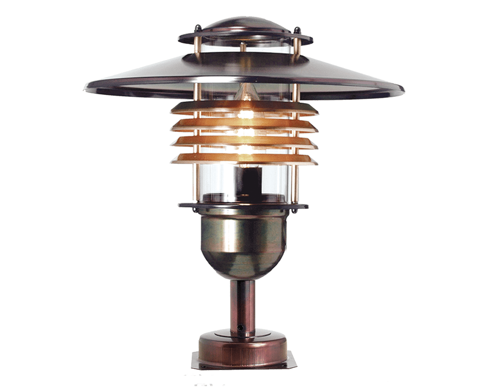 Arnäs I 38cm Oxidiertes Kupfer Von Westal - Die Leuchte ist mit einer E27-Fassung ausgestattet.