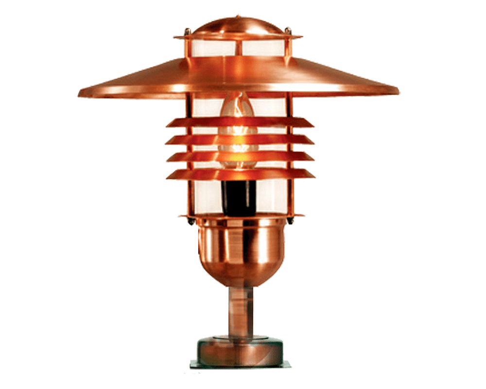 Arnäs I 38cm Rohkupfer Von Westal - Die Leuchte ist mit einer E27-Fassung ausgestattet.
